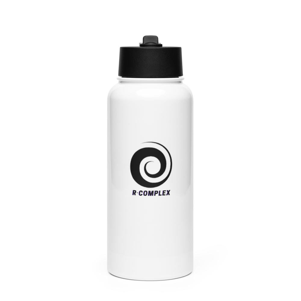 R-Complex Stainless Steel Water Bottle with a Straw Lid